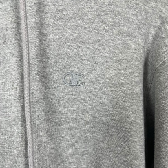 Champion Men’s Powerblend Fleece Hoodie in Grey Size M - Picture 5 of 9